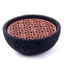 ถ้วยอุกกาบาตกลมสีดำ 6 นิ้ว