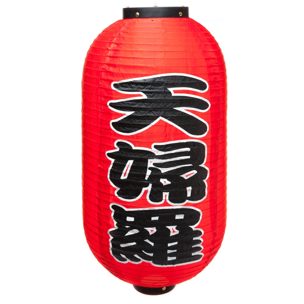 12" Japanese Lantern "Tempura" (Red)