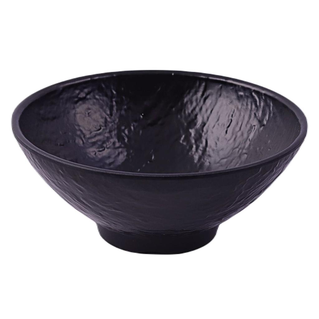Black round bowl 5" (Rock pattern)