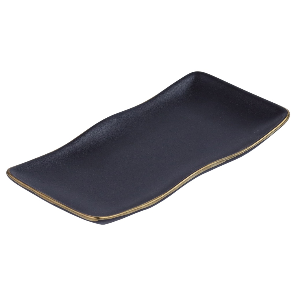 Sushi Plate 7" (Gold Rim)