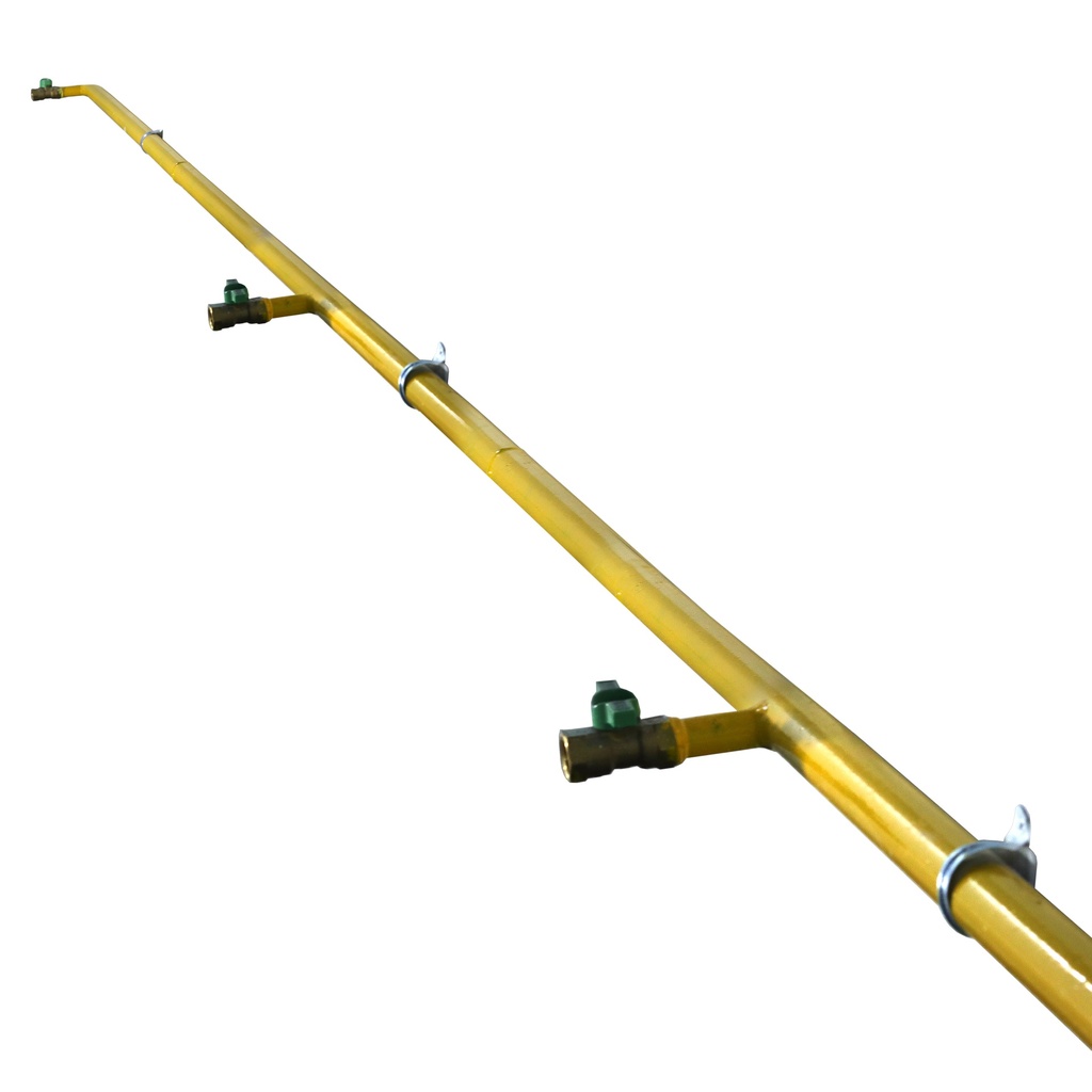 Black pipe seamless steel 3/4" with 4 valve (10 m)