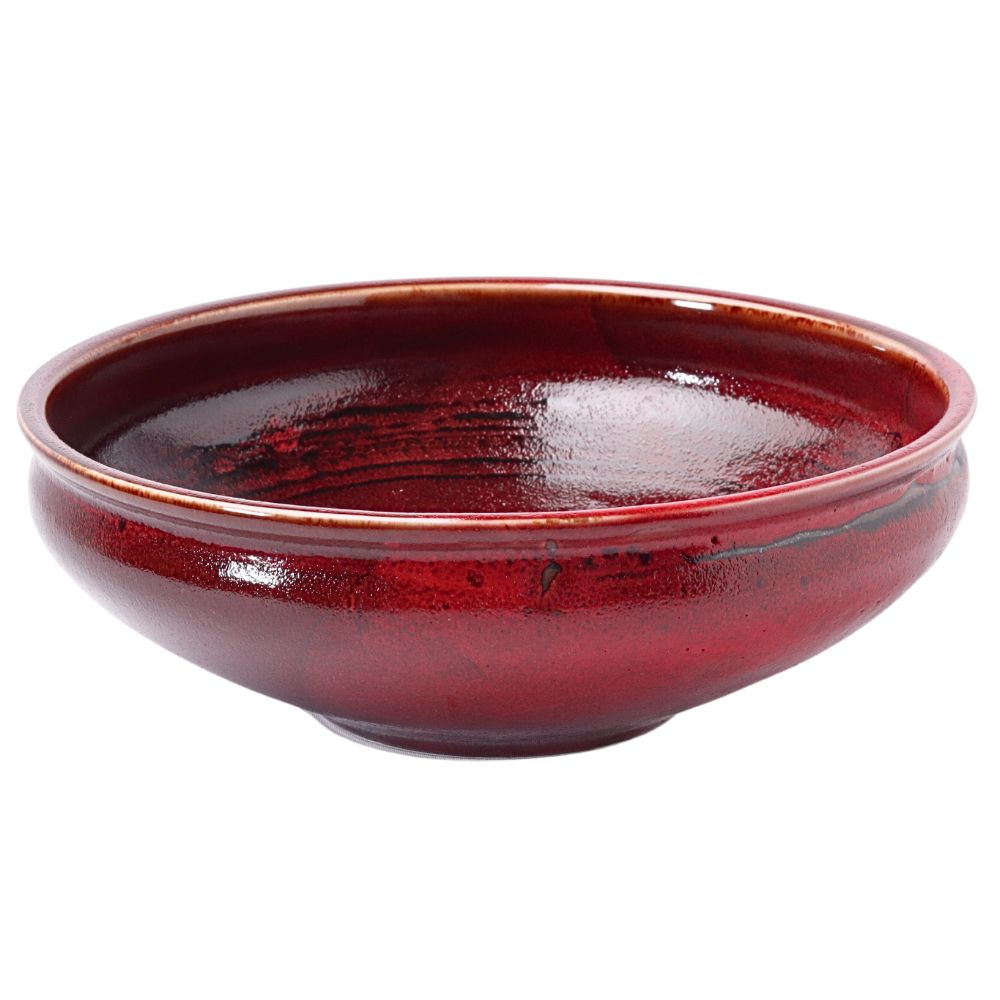 つけ麺皿 10" (黒薔薇)