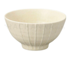 ชามดงบุริลายเส้นนูนสีขาว 6.25 นิ้ว