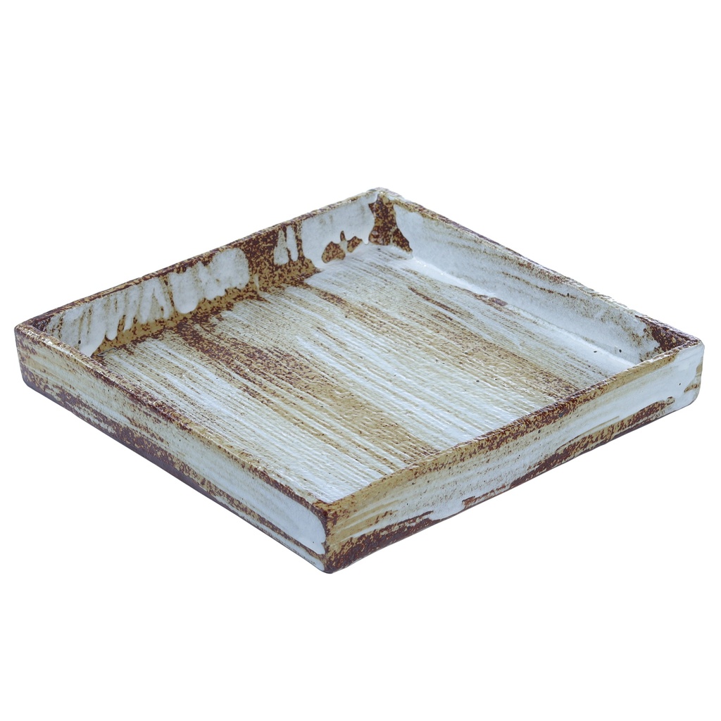 Square Plate 20.5 cm (Wooden)