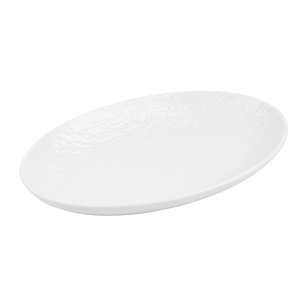 Oval Plate 10" (White Stone)