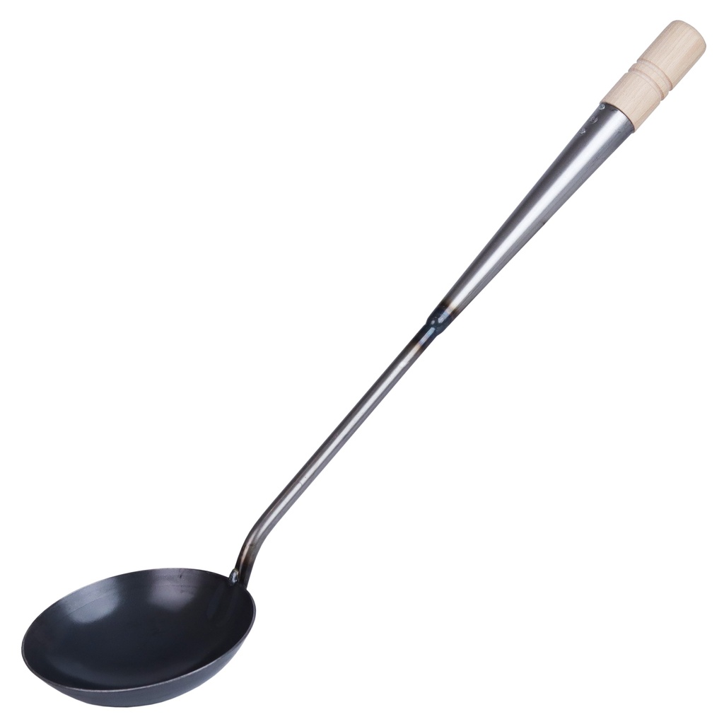 Iron Round Ladle with Wooden Handle 10.5 cm