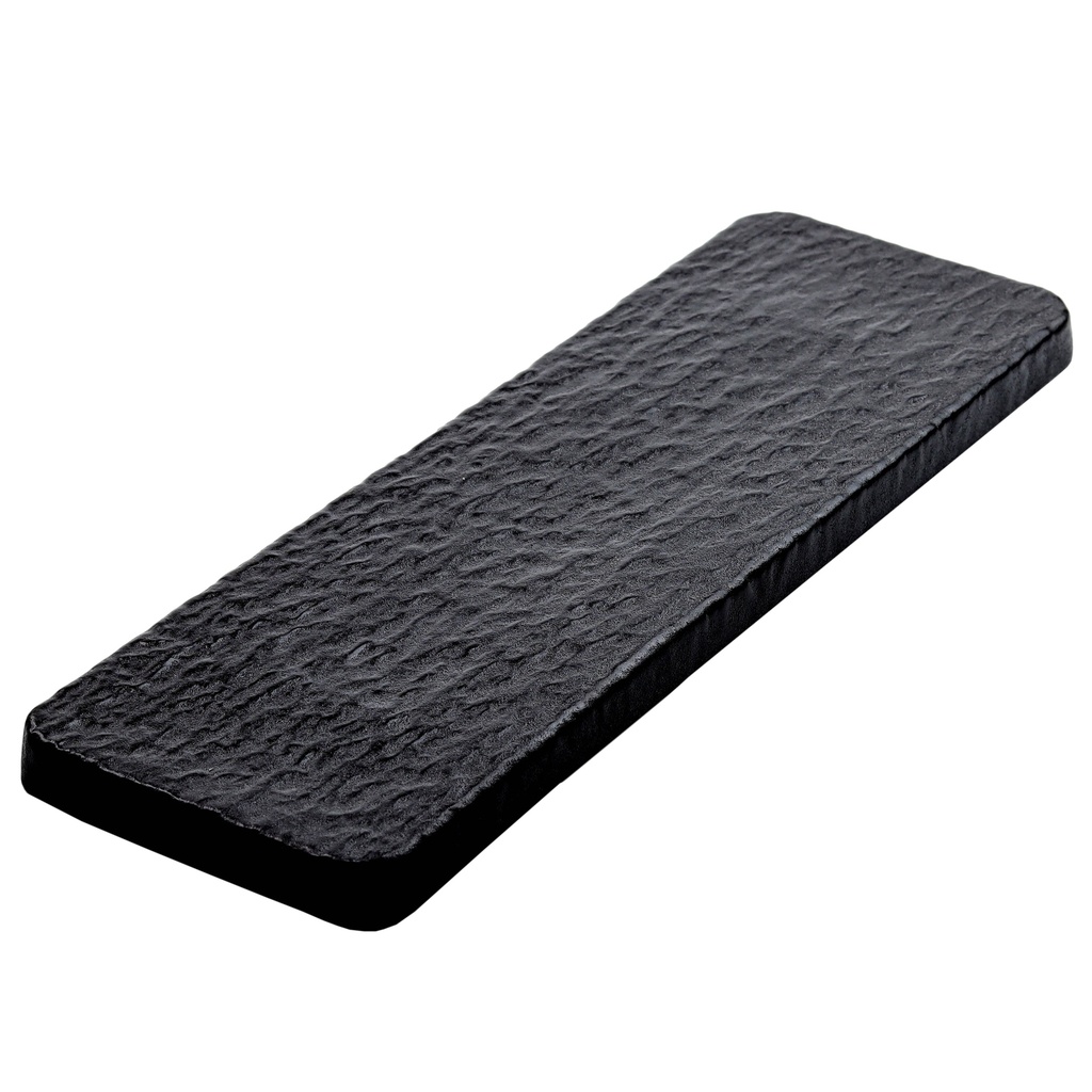 จานมากิซูชิลายหินสีดำ 14 นิ้ว