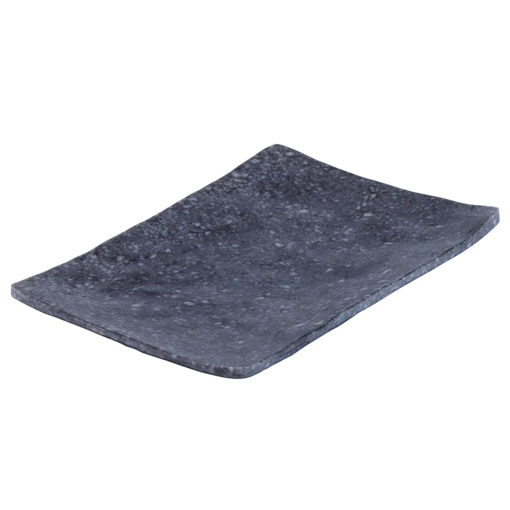 จานวะงะชิลายหินอ่อนดำ 8 นิ้ว