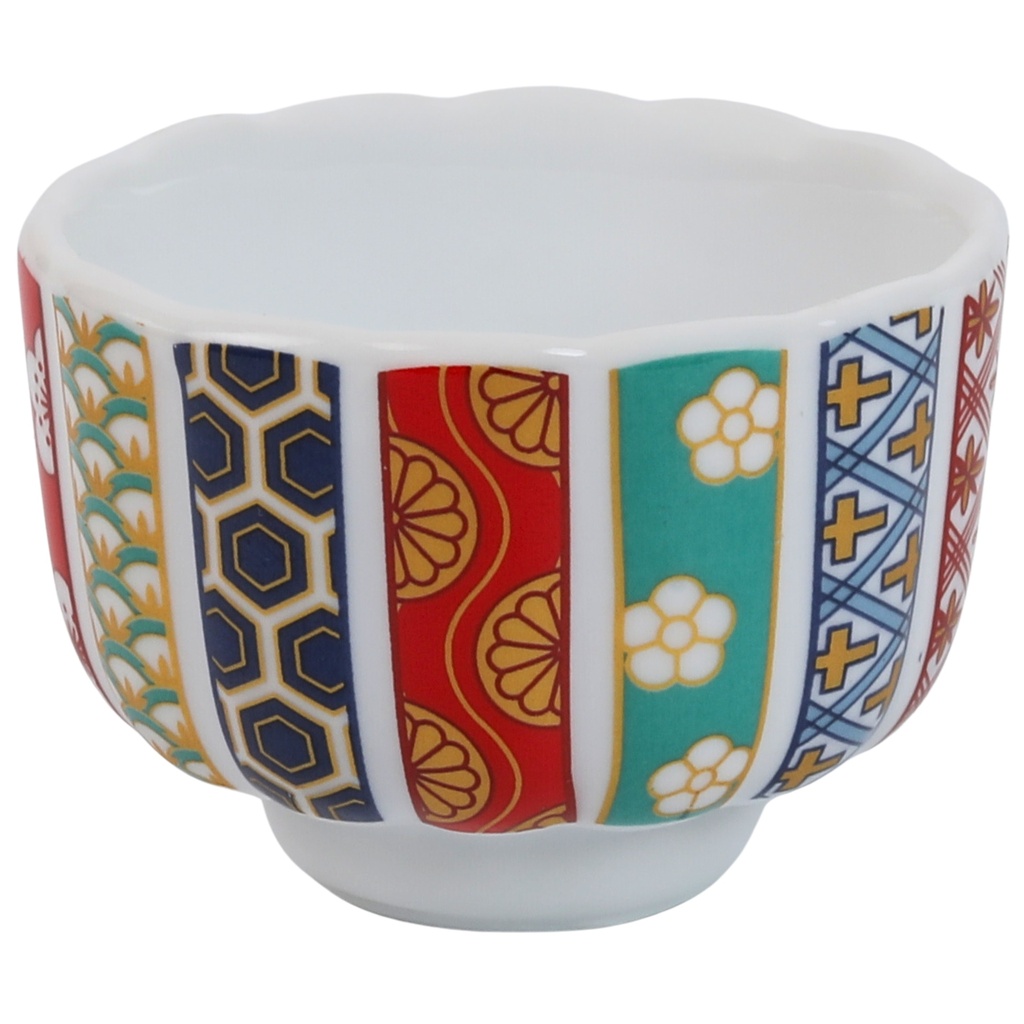 แก้วกลีบดอกไม้ลายเบิกบาน 2.75 นิ้ว