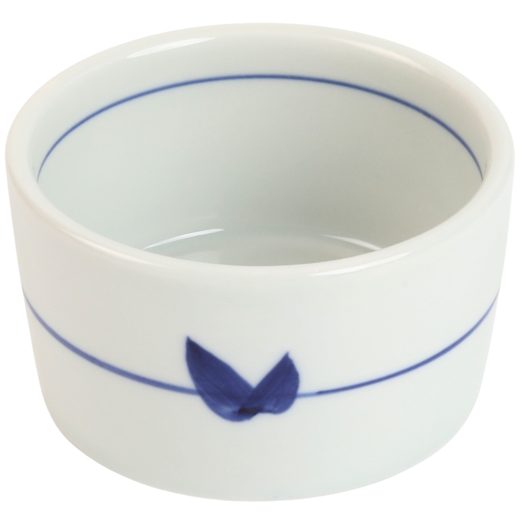 ถ้วยทรงกระบอกลายเส้นสีน้ำเงิน 3.5 นิ้ว