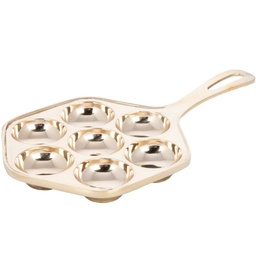 [BRA0004] Brass Pan 7 holes 17 cm