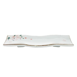 [CRM0410] Maki Sushi Plate 12.75" (Snow)