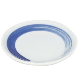 [CRM0648] Round Sauce Dish 4" (Aomaru)