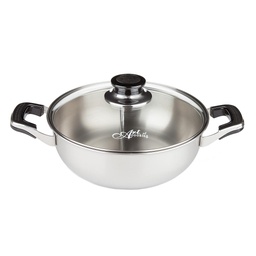 [KST0064] 2 Compartment Shabu Pot 26 cm
