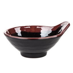[MLM0004] Sauce Bowl 4.75” (Black-Brown)