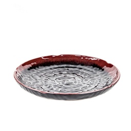 [MLM0031] Round Plate 10.25" (Black-Brown)