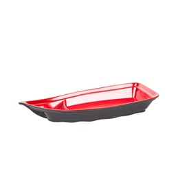 [MLM0037] Melamine Boat 13" (Black-Red)