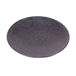 [CRJ0019] Pearl Black Plate 17 cm