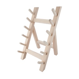 [KJP0193] 木製庖丁掛け 6 段 