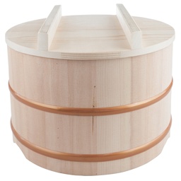 [SET0025] Wooden Edobitsu Rice Jar 30 cm