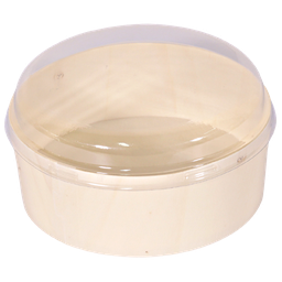 [DIS0069] Disposable Wooden Round Box 15 cm