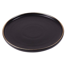 [CRM0667] Cafe Plate 8" (Gold Rim)