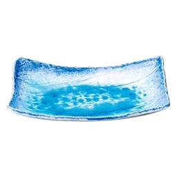 [CRJ0240] Rectangular Bowl (Blue Glaze) 10.5"