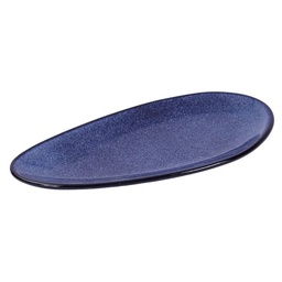 [CRM0847] Oval Plate 10" (Deep Blue)