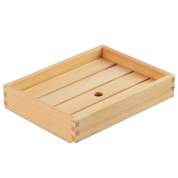 [KWD0031] ถาดไม้พร้อมตะแกรง 28x21x5 ซม.