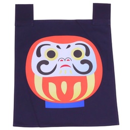 [SET0110] ผ้าม่านญี่ปุ่นสีน้ำเงินดารุมะ 35X40 ซม.