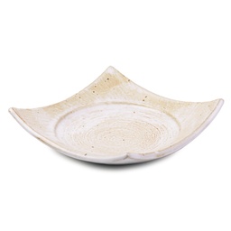 [CRM1010] จานจตุรัสลายทุนดรา 17 ซม.