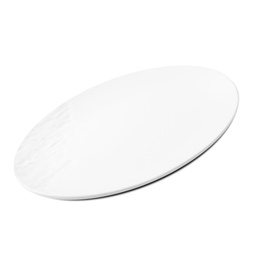 [CRM1064] จานพอร์ซเลนผิวปูนถลอกรูปไข่ 12.5 นิ้ว