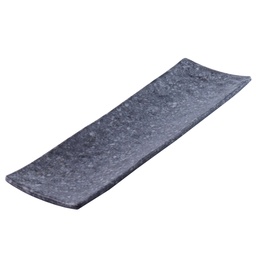 [MLM0243] จานมากิซูชิลายหินอ่อนดำ 14.5 นิ้ว