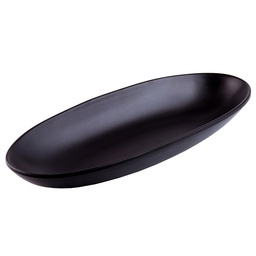 [MLM0263] จานวงรีหัวแหลม Brown Series 12.5 นิ้ว