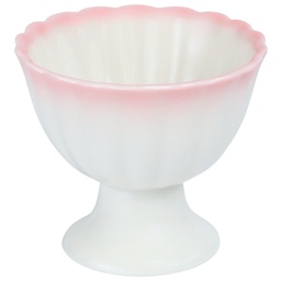 [CRM1100] พานจิ๋วขอบสีชมพู 3 นิ้ว