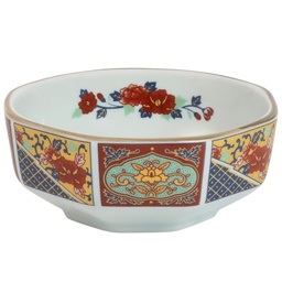 [CRM1112] ถ้วยแปดเหลี่ยมลายดอกไม้ 4.25 นิ้ว