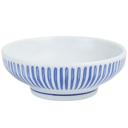 [CRM1142] ชามกลมเตี้ยลายฝนสีน้ำเงิน 4.75 นิ้ว