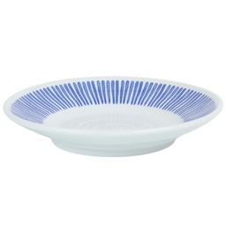 [CRM1146] จานกลมลายฝนสีน้ำเงิน 7.5 นิ้ว