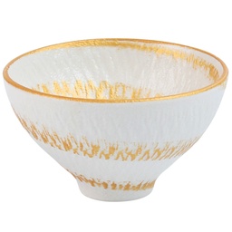 [CRM1126] ถ้วยกลมอาเมะสีทอง 3.25 นิ้ว