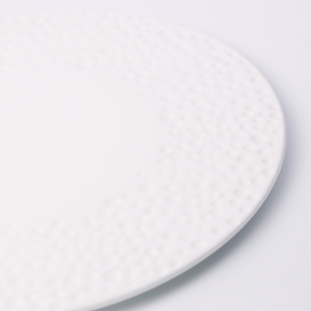 จานพอร์ซเลนอุกกาบาตพื้นเรียบ 10 นิ้ว