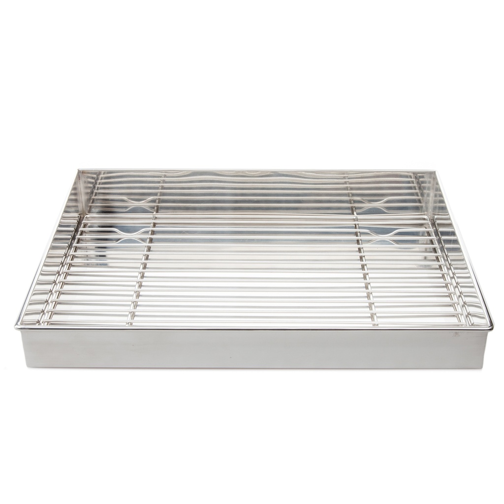 Stainless Tray With Net 48x32.5 cm