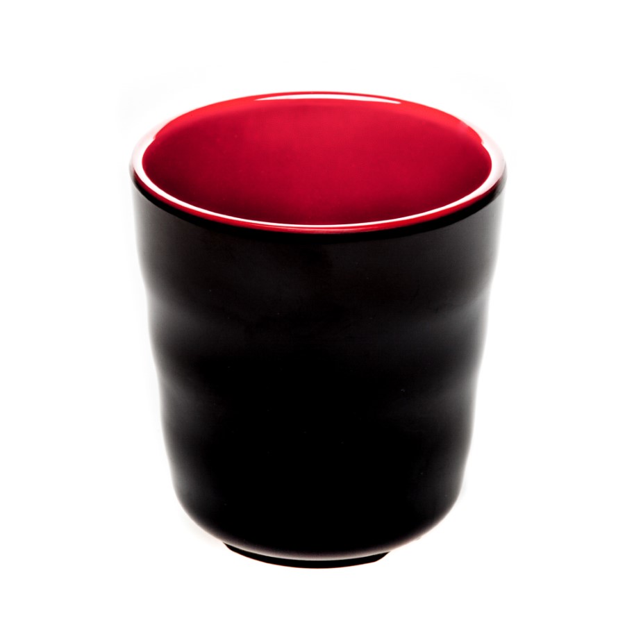 Tea Cup 3” (Black-Red)