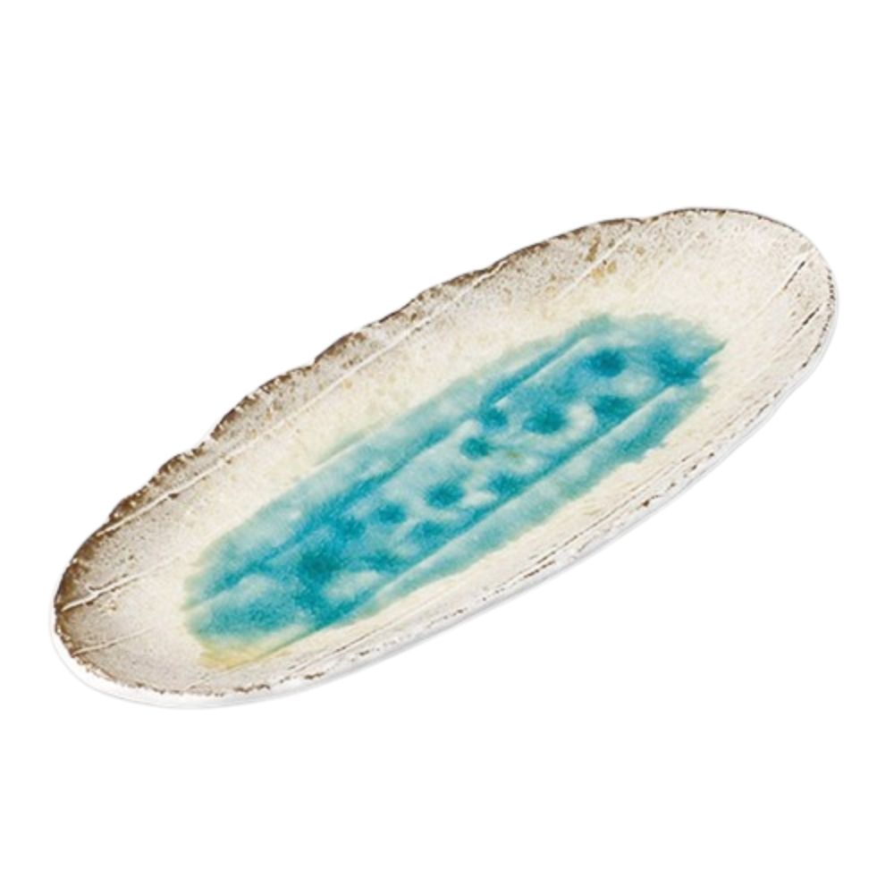 Shibuki Oval Long Plate 12.5"