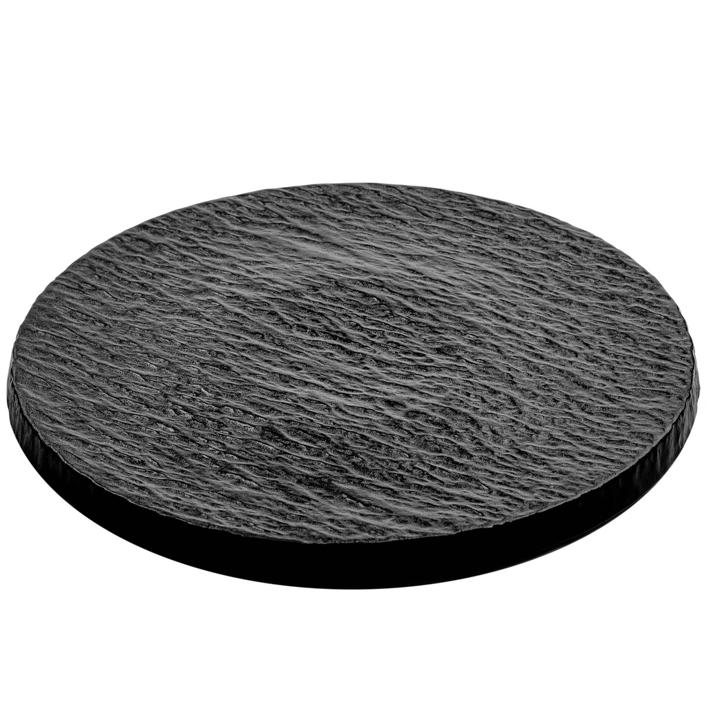 Round Flat Plate 10" (Black Stone)