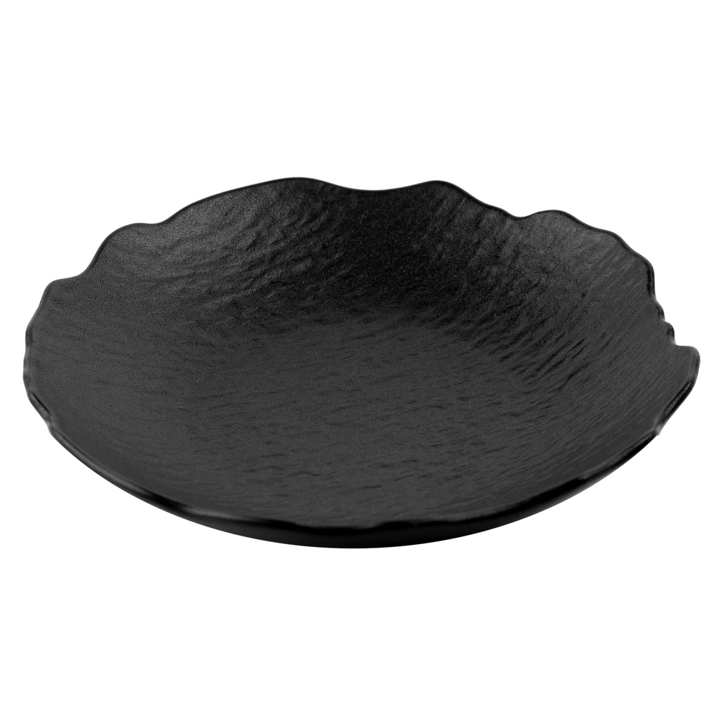 Wavy Edge Salad Plate 11" (Black Stone)