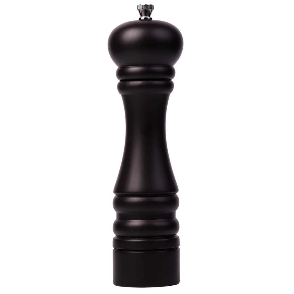 ขวดบดพริกไทยไม้บีชสีน้ำตาลดำ 25 ซม.