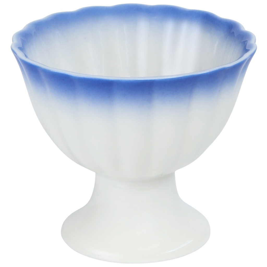 พานจิ๋วขอบสีน้ำเงิน 3 นิ้ว