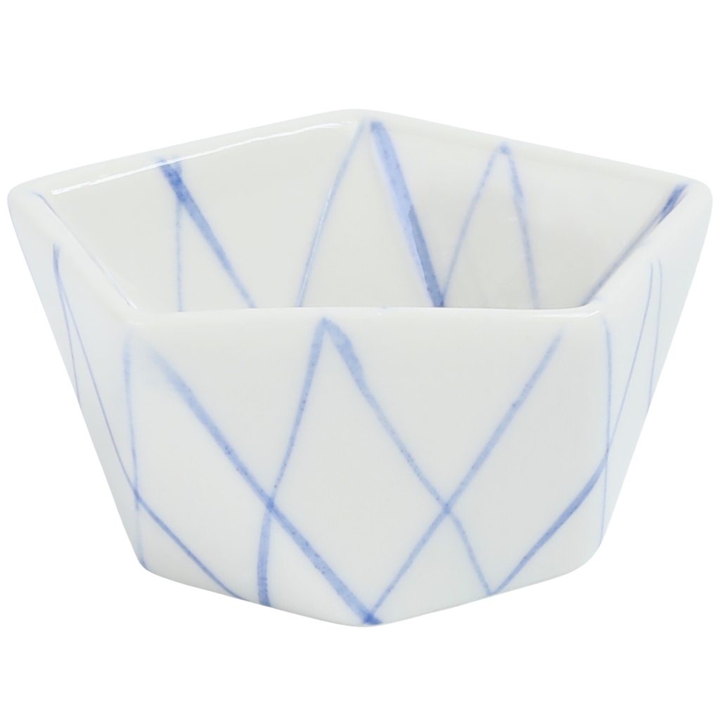 ถ้วยห้าเหลี่ยมลายแห 3 นิ้ว