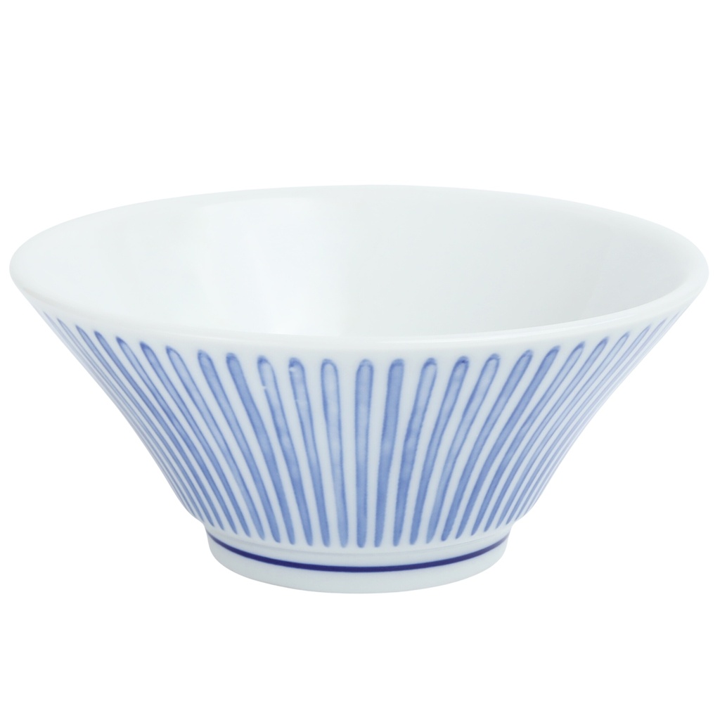 ชามปากบานลายฝนสีน้ำเงิน 5.5 นิ้ว