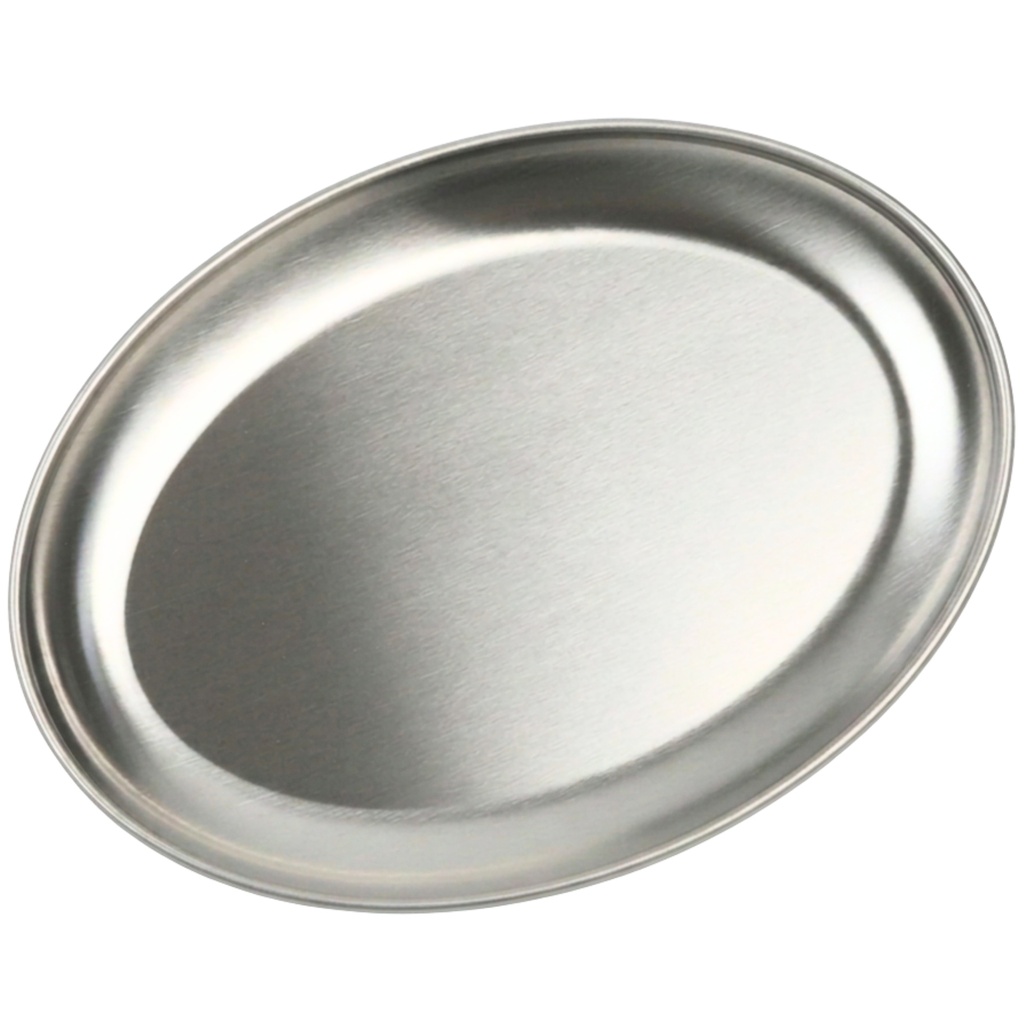 Oval Stainless Steel Plate 11" (18-8)
